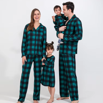 Thermal Sleepwear Autumn Matching Family Pajamas Sets