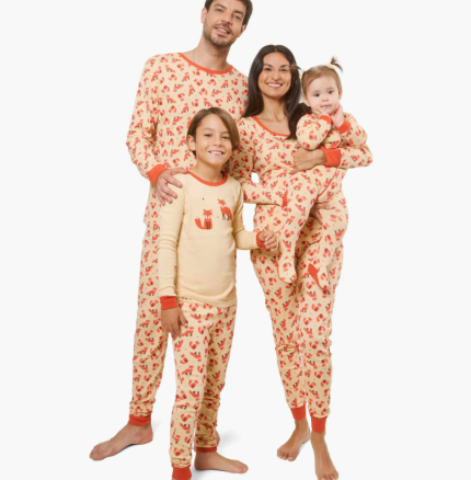 Family Matching Outfits Autumn Winter Long Pajamas